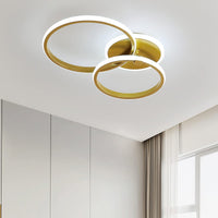 1 x RAW Customer Returns Comely Ceiling Lamp LED Ceiling Light Living Room, 42W 4700LM LED Ceiling Light Modern, Gold Round Ceiling Lighting for Bedroom Living Room Kitchen Hallway, Cool White Light 6500K, 59CM - RRP €48.99