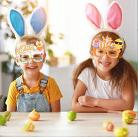 1 x Brand New ZGCXRTO Easter Party Glasses, 12 Pieces Funny Easter Party Glasses, Easter Theme Glasses Bunny Egg Chick Cartoon Glasses Chic Photo Prop, Easter Decorations Suitable for Children Adults - RRP €14.75