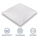 1 x RAW Customer Returns Blumtal mite cover pillow 80x80 cm set of 2 - OEKO-TEX certified allergy bedding pillow 80x80 cm - pillowcase against house dust mites - allergy bedding set anti mites 80x80 cm pillow - RRP €26.99