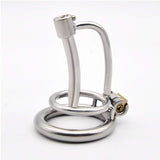 1 x RAW Customer Returns ZWFUN Stainless steel penis cage, hollow breathable belt with 3 catheters chastity cage, penis cage chastity belt, invisible locking ring, penis cage sex toy 45 mm  - RRP €31.75