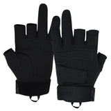 1 x RAW Customer Returns Seibertron SOLAG-T Gloves 3 Finger Free 2 Finger Tactical Sports Waterproof Touch Screen Shock Protection for Airsoft Black L - RRP €21.17