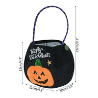 2 x Brand New 2 Pieces Halloween Candy Bag Treats Bags, Trick or Treat Bags Halloween Pumpkin Candy Bag Fabrics Halloween Bag for Halloween Parties, Masquerade Decoration, Props Decoration - RRP €40.8