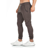 1 x RAW Customer Returns Yageshark Jogging Pants Men Cotton Sweatpants Sports Pants Fitness Slim Fit Pants Casual Pants Joggers Jogging Pants Men Streetwear Brown, Large  - RRP €28.8