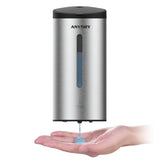 1 x RAW Customer Returns anydry 1205C Soap Dispenser Automatic Wall Mounted 800ml Commercial Automatic Liquid Soap Dispenser Wall Mounted Brushed - RRP €46.89