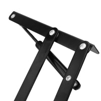 1 x RAW Customer Returns CHUEHKAK 2 pieces furniture hinge spring lift up, coffee table lifting mechanism, pneumatic, elevator, folding lift up spring hinges, lift up for coffee table, with 16 screws, black - RRP €20.99