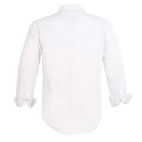 1 x RAW Customer Returns Coevals Club Men s Press Button Shirt Plain Regular Fit Long Sleeve Leisure Work Iron 05 White L - RRP €28.99