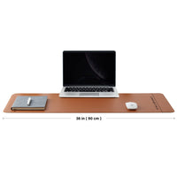 1 x RAW Customer Returns Cork Desk Pad - Double-Sided Desk Pad for Office and Home - As a Large Mouse Pad and Desk Mats on Desks Brown 90cmx43cm  - RRP €19.15