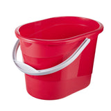 1 x RAW Customer Returns keeeper cleaning bucket with ergonomic handle, recessed grip and spout, oval, 13 l, Thies, red - RRP €19.06