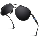 1 x RAW Customer Returns GQUEEN Polarized Pilot Sunglasses Men Women Aviator Sunglasses UV400 - RRP €18.59