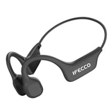 1 x RAW Customer Returns IFECCO Bone Conduction Headphones Bluetooth 5.3, Open-Ear Sports Headphones with Microphone, Wireless Bone Conduction Headset, IPX5 Waterproof Headphones for Runners Bicycle Cycling - RRP €39.99