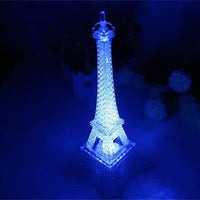 1 x RAW Customer Returns LEDMOMO Paris Fashion Style Eiffel Tower Night Light 7 Color LED Acrylic Lamp Decorative Gift Size 12.7cm - RRP €16.13