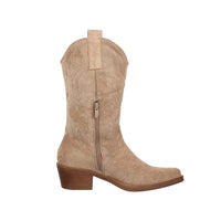 1 x RAW Customer Returns Elara Damen Cowboy Stiefel Biker Boots Chunkyrayan 301-A32S NewKhaki-42 - RRP €47.34