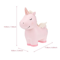 1 x RAW Customer Returns Savings box 1 x unicorn resin, cute for children, for, children, resin, birthday gift, home decoration pink 19 x 17 cm tip jar - RRP €20.4