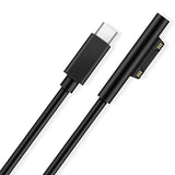 2 x RAW Customer Returns Aioum Surface Pro USB-C charging cable, 15V Connection to USB-C Cable, Compatible with Surface Pro 3 4 5 6, Surface Laptop Laptop 2, Surface Book 1 2, Surface 3 Go Studio 1.8m - RRP €24.2