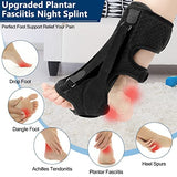 3 x RAW Customer Returns Upgrade Plantar Fasciitis Night Splint, Plantar Fasciitis Relief Brace, 3 Adjustable Straps Plantar Fasciitis Night Splint Relief Plantar Fasciitis, Foot Drop, Achilles Tendonitis, Day Night, Black - RRP €42.69