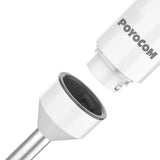 1 x RAW Customer Returns POYOCOM Cordless Hand Blender, Cordless Stick Blender with TYPE-C Cable, 500ml Chopper, 600ml Jar, Whisk, for Smoothies, Baby Food and Soup, White - RRP €69.99