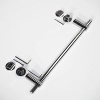 1 x RAW Customer Returns Towel rail straight for designer bathroom radiators oval tubes towel rail heating accessories length 460 mm chrome selectable - RRP €24.19