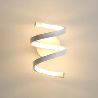 1 x RAW Customer Returns Goeco LED interior wall light, acrylic wall light 18W 2100LM, white spiral light for bedroom, balcony, hallway, warm white light 3500K - RRP €28.72