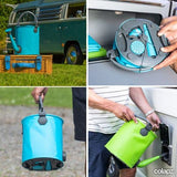 1 x RAW Customer Returns Colapz Foldable watering can bucket for fresh water - camping equipment for tents festivals - practical folding watering can for garden, motorhome or caravan - BPA free - RRP €32.45