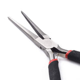 1 x RAW Customer Returns Beadthoven Flat long chain pliers made of carbon steel, 15 cm - RRP €24.0