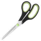 32 x Brand New Vutyvve Scissors, Stainless Steel Cutting Blade, Rubber Handle, Black and Green, 8 inch, 1 Piece - RRP €691.2