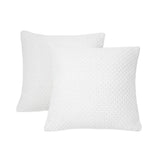 1 x Brand New IVOKHA Set of 2 Cushion Covers Cotton Coarse Knitted Cushion Cover Coarse Knit Sofa Cushion Decorative Couch Cushion Cover Soft for Living Room Bedroom 45 x 45 cm, White  - RRP €18.1