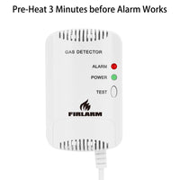 1 x RAW Customer Returns Firlarm - Gas Detector Alarm Combustible LPG City Natural Gas Methane Propane Butane Detector - RRP €22.78