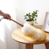 1 x RAW Customer Returns SparY Lambskin Feather Duster, Microfiber Lambskin Feather Duster, 51.5cm Feather Duster with Ergonomic Wooden Handle, for Home and Professional Cleaning, Furniture Cleaning - RRP €14.99