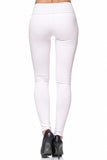 1 x RAW Customer Returns Elara Miss Anna Women s Stretch Trousers Skinny Jegging Chunkyrayan A08-9 White 38 M  - RRP €26.95