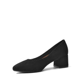 1 x Brand New DREAM PAIRS Women s Pumps Elegant and Comfortable, Work Shoes Padded Shoes Pumps High Heel with Block Heel SDPU2440W-E BLACK-Suede Size 39 EUR  - RRP €45.99