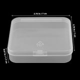 1 x Brand New NAMYEUT 35 pieces small storage boxes with lid 7 x 7 x 1.7 cm, mini storage container, transparent plastic sorting box, for storing small parts, jewelry, craft materials - RRP €19.15