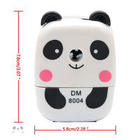 1 x RAW Customer Returns Pencil Sharpener Cute Metal Desk Sharpener Sharpener with Handle Cartoon Animal Pencil Sharpener for Kids Students Office School Panda, 1 Pack  - RRP €13.89