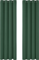 1 x RAW Customer Returns Deconovo Curtains Opaque Cold Protection Curtains Children s Room Blackout Curtain, 175 x 140 cm Height x Width , Forest Green, Set of 2 - RRP €38.21