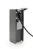 1 x RAW Customer Returns LED Universe garden socket made of stainless steel, IP44 for outdoors, 23cm anthracite 4-way  - RRP €50.41