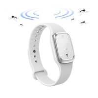 1 x RAW Customer Returns Feloyal Mosquito Repellent Bracelets, Waterproof USB Rechargeable Ultrasonic Mosquito Repellent Watch for Indoor and Outdoor for Adults and Children White  - RRP €14.75