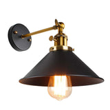 1 x RAW Customer Returns Vintage wall light, E27 adjustable wall lamp industrial, retro wall spot made of metal in black wall light indoor for living room bedroom bathroom hallway balcony stairs caf loft bar - RRP €24.56