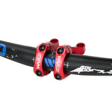 1 x RAW Customer Returns CYSKY Direct Mount Stem 31.8mm Clamp, 2 Pieces Lightweight Split Design for Dual Crown Forks Red  - RRP €45.99