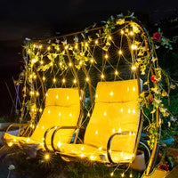 1 x RAW Customer Returns Remote control fairy lights, 2M 3M 198LEDs light net, outdoor tree fairy lights, waterproof fairy lights net solar with 8 lighting modes, solar light net for Christmas wedding window bushes - RRP €23.99