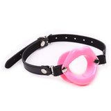 1 x RAW Customer Returns OnundOn Gag Mouth Extreme Silicone Mouth Gag Ring Ball Gag BDSM Gag Leather Ball Gag Mouth Penis Gag Woman Sex SM Mouth Gag Pink  - RRP €13.03