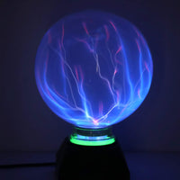 1 x RAW Customer Returns Plasma Ball Lamp Magic Light Plasma Light 5 inch Globe static blue light touch - RRP €28.48