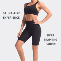 1 x RAW Customer Returns Slimming Effect, Flat Stomach, Shorts, Pockets, Sauna Suit Shapewear, Costume, High Waist, Trainer, Fitness, Gym, Yoga, Sport Women, Black, 38 - RRP €27.6