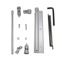 1 x RAW Customer Returns YUOIP Spring Door Closer Aluminum Alloy Automatic Door Closer Adjustable Force Surface Mounted Spring Loaded 45kg Pack of 2  - RRP €22.99