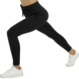 1 x RAW Customer Returns MoFiz Leggins Women Thermal Leggins Fleeced Sports Leggins with Pockets Black M - RRP €24.0