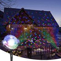 1 x RAW Customer Returns EAMBRITE LED Projection Lamp with Remote Control Moving Dots Pattern Snowfall Light Effect Mood Lighting Christmas Decoration Outdoor Christmas Lights Christmas Projector Outdoor Lighting - RRP €31.45