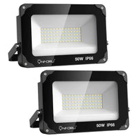 1 x RAW Customer Returns Onforu 2x 50W LED spotlights outdoors, super bright 4500LM LED floodlight, outdoor spotlight IP66 waterproof, floodlight 6000K daylight white, floodlight spotlight for garden, garage, sports field, hotel - RRP €32.99