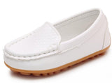 1 x RAW Customer Returns DADAWEN Unisex-Kids Espadrilles Mocassin Leather Shoes-White 24 - RRP €60.0