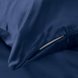 1 x RAW Customer Returns THXSILK 25 Momme Silk Pillowcase for Hair and Skin - Mulberry Silk Pillowcase - Hypoallergenic with Hidden Zipper - Pure Silk on Both Sides ... Navy Blue, 80x80cm  - RRP €55.99