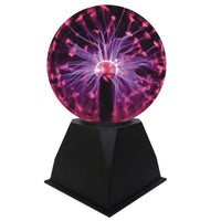 1 x RAW Customer Returns DAXGD Plasma Ball 12cm, Magic Plasma Ball, Touch Sensitive and Sound Red Light Luminous Ball, Electrostatic Ball, Lightning Ball, Flashing Educational Toy Plasma Lamp - RRP €28.98