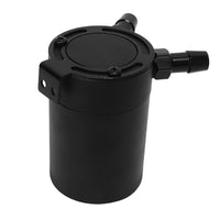 1 x RAW Customer Returns Catch Baf Oil Catch Reserr Oil Seor Pl Reserr Drain Vae Breather Baf Black 2 Port Oil Catch Can Wi Vae 300Ml Aluminum Alloy Universal Oil Catch Baf - RRP €23.57