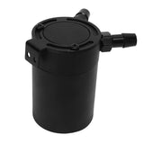 1 x RAW Customer Returns Catch Baf Oil Catch Reserr Oil Seor Pl Reserr Drain Vae Breather Baf Black 2 Port Oil Catch Can Wi Vae 300Ml Aluminum Alloy Universal Oil Catch Baf - RRP €23.57